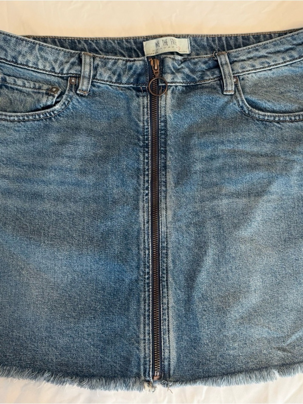 Free People Front Zip Mini Skirt